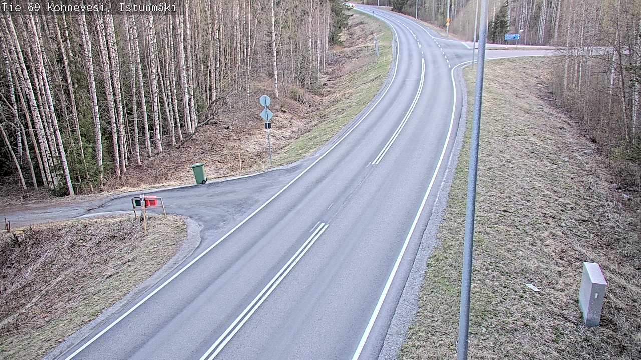Weather Camera Image Väg 69 Konnevesi, Istunmäki, Konnevesi, Keski-Suomi