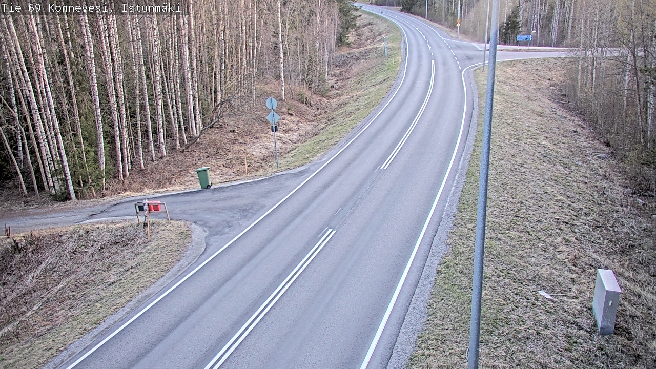 Weather Camera Image Väg 69 Konnevesi, Istunmäki, Konnevesi, Keski-Suomi