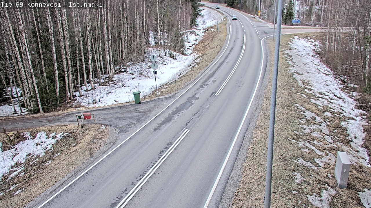 Weather Camera Image Väg 69 Konnevesi, Istunmäki, Konnevesi, Keski-Suomi