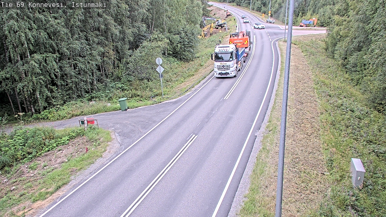 Weather Camera Image Road 69 Konnevesi, Istunmäki, Konnevesi, Keski-Suomi