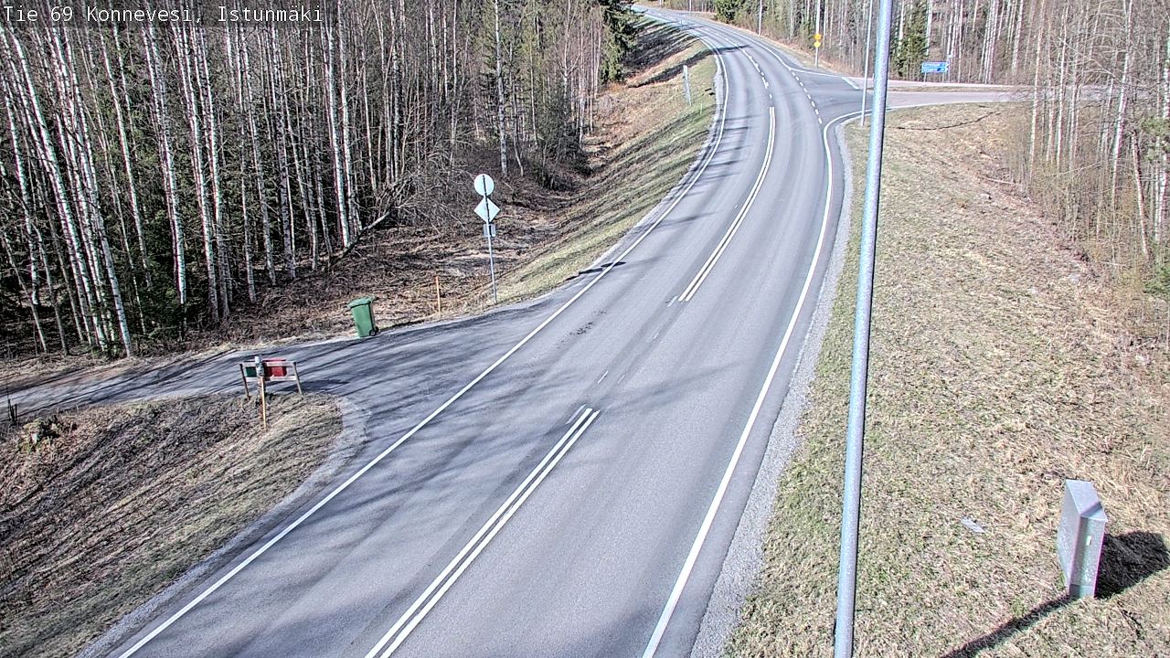 Weather Camera Image Väg 69 Konnevesi, Istunmäki, Konnevesi, Keski-Suomi