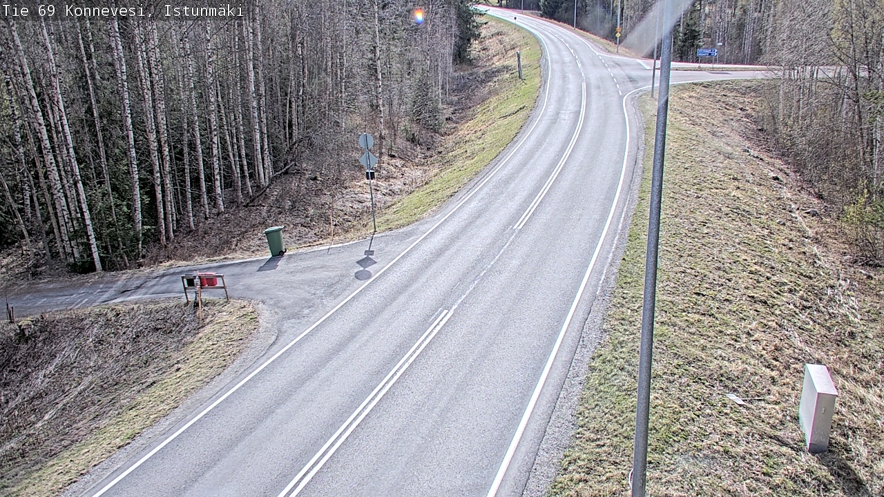 Weather Camera Image Väg 69 Konnevesi, Istunmäki, Konnevesi, Keski-Suomi