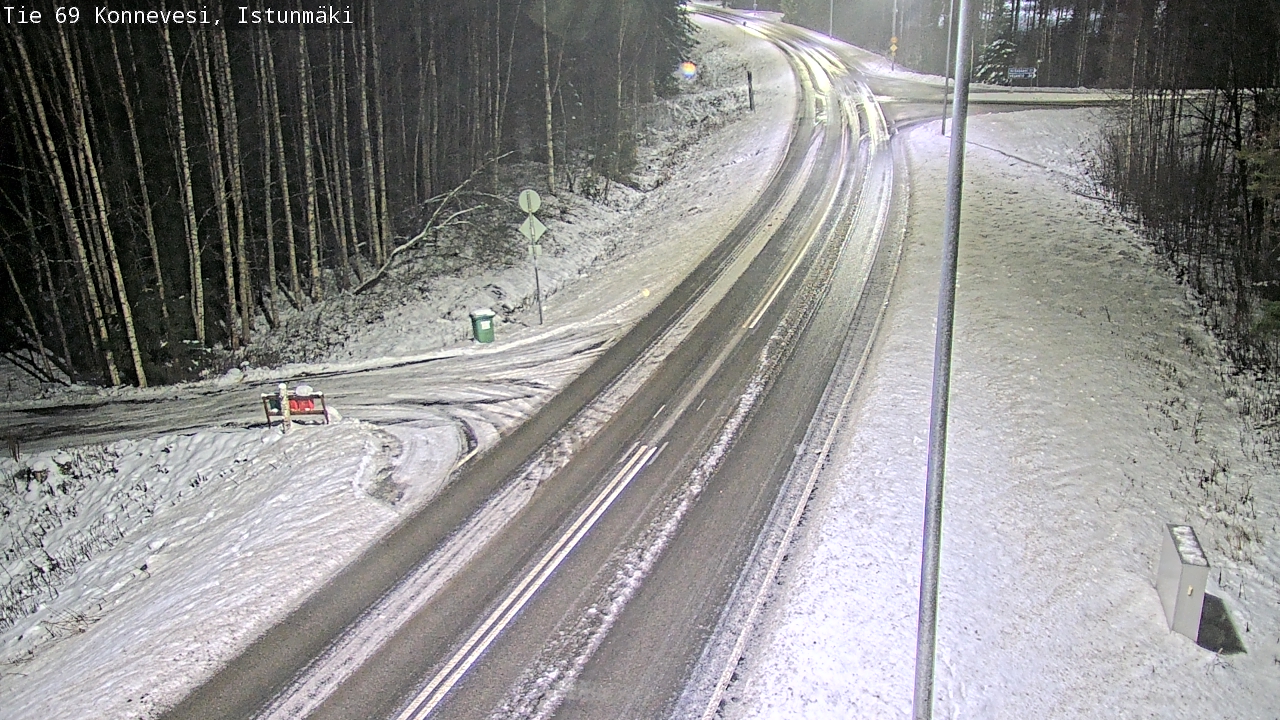 Weather Camera Image Väg 69 Konnevesi, Istunmäki, Konnevesi, Keski-Suomi