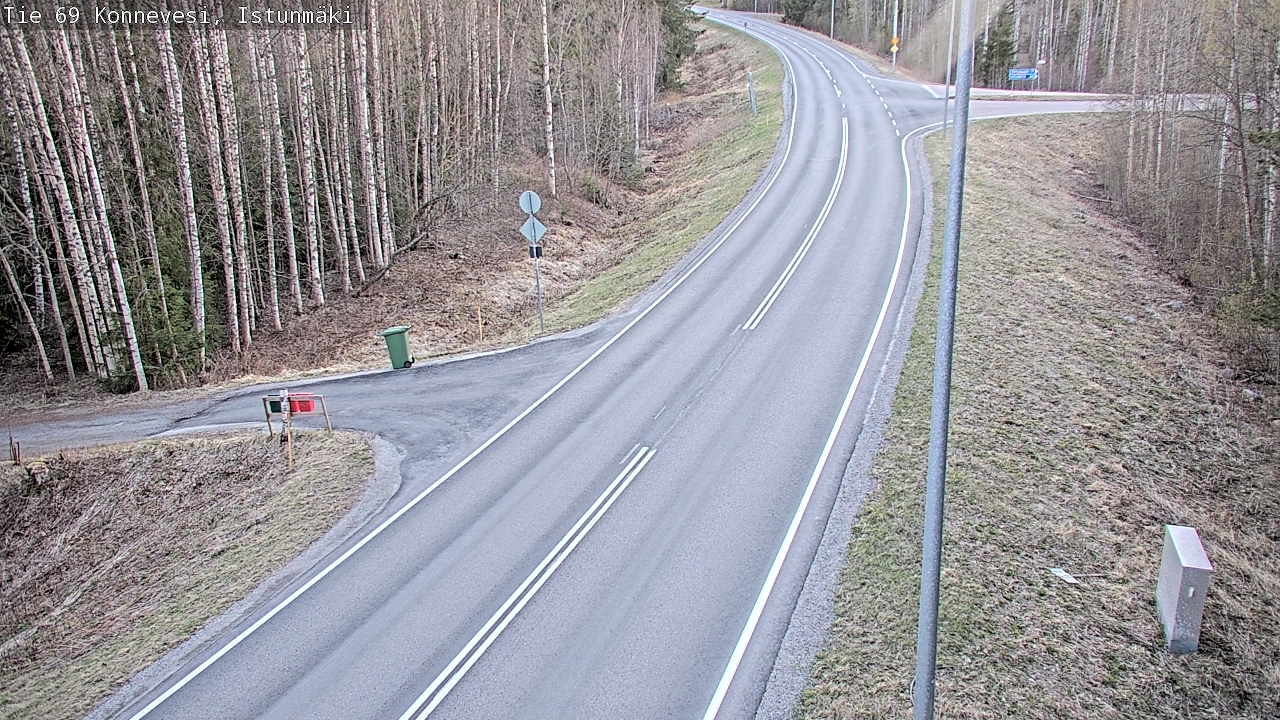 Weather Camera Image Väg 69 Konnevesi, Istunmäki, Konnevesi, Keski-Suomi