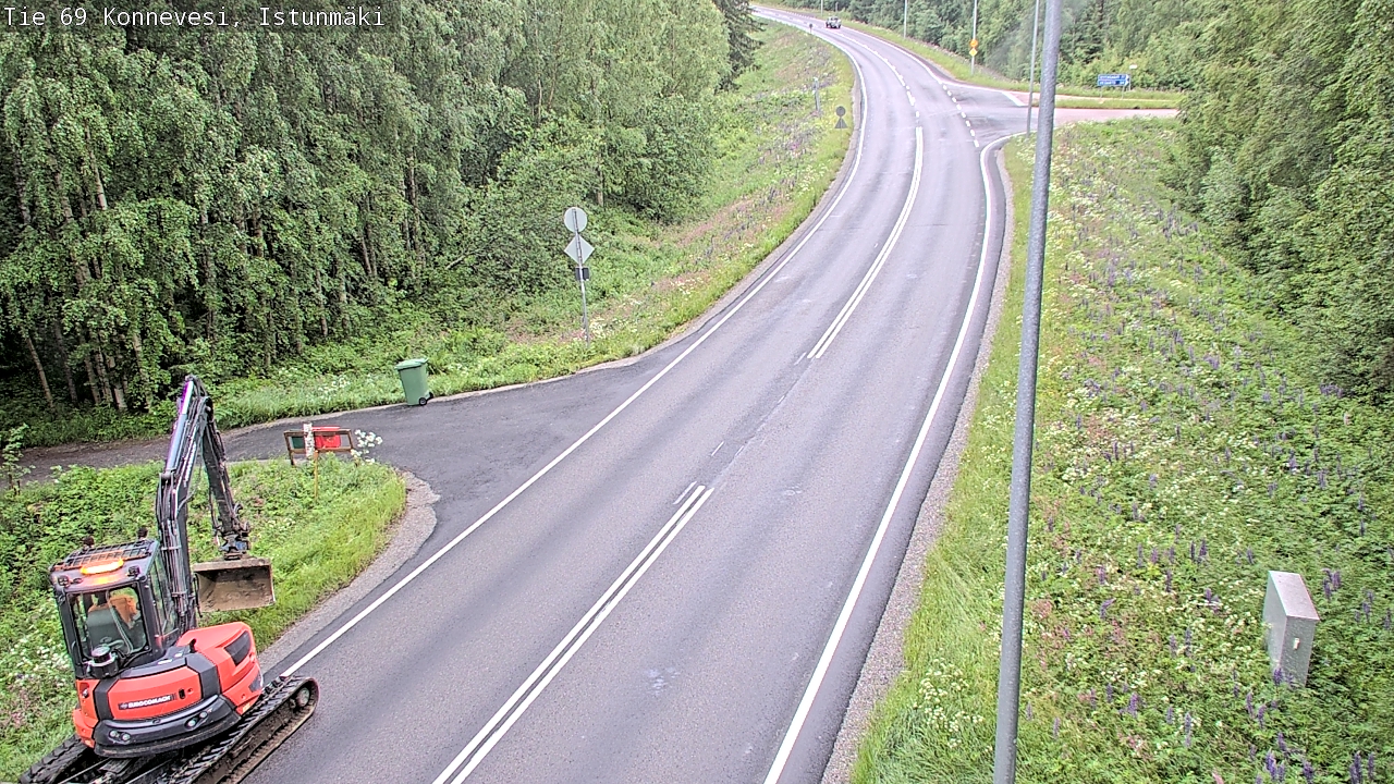 Weather Camera Image Road 69 Konnevesi, Istunmäki, Konnevesi, Keski-Suomi