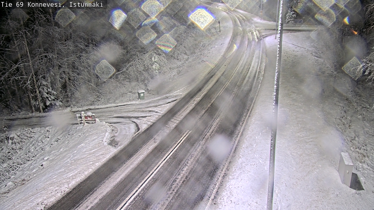 Weather Camera Image Väg 69 Konnevesi, Istunmäki, Konnevesi, Keski-Suomi