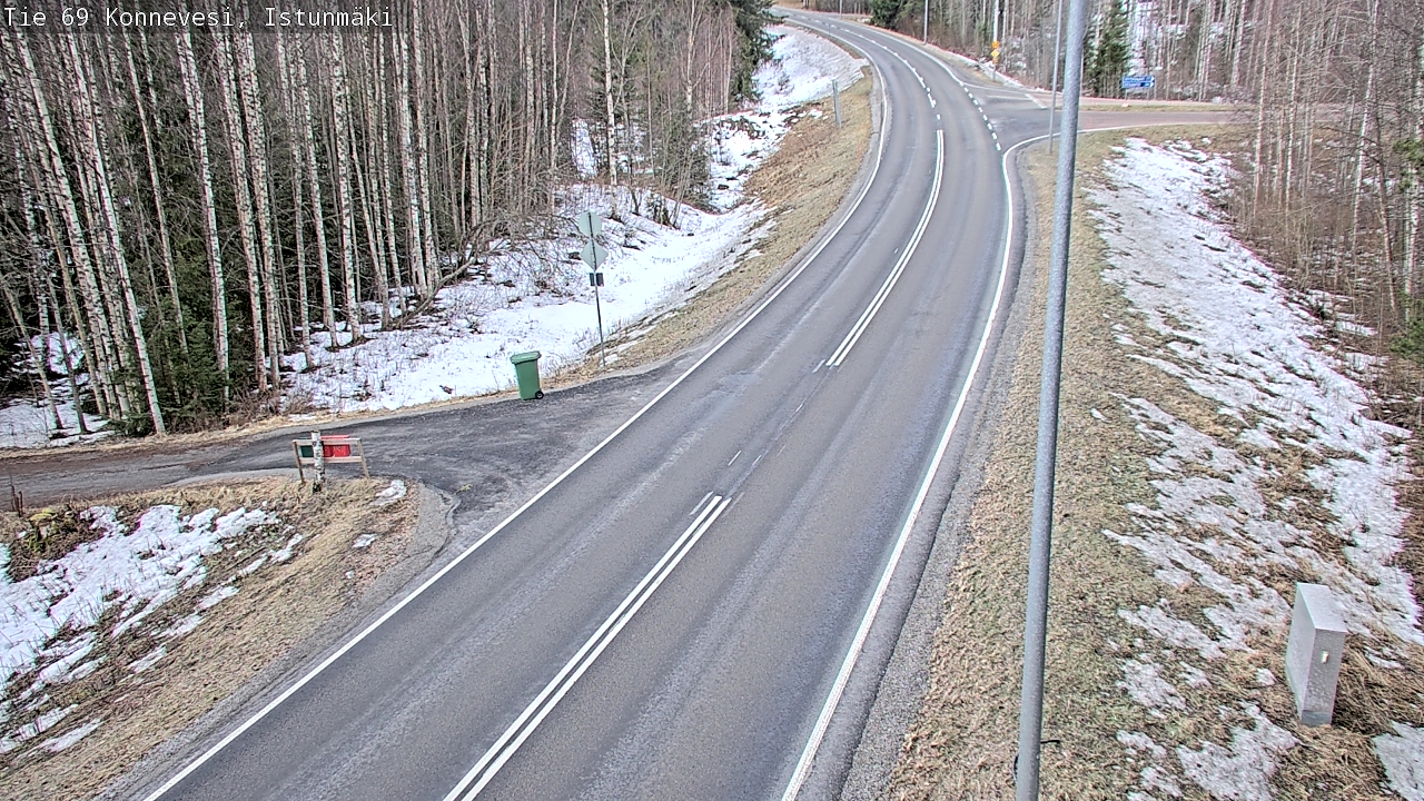 Weather Camera Image Väg 69 Konnevesi, Istunmäki, Konnevesi, Keski-Suomi