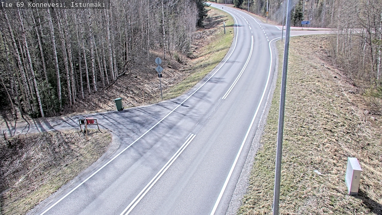 Weather Camera Image Väg 69 Konnevesi, Istunmäki, Konnevesi, Keski-Suomi