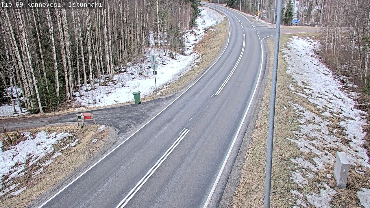 Weather Camera Image Väg 69 Konnevesi, Istunmäki, Konnevesi, Keski-Suomi