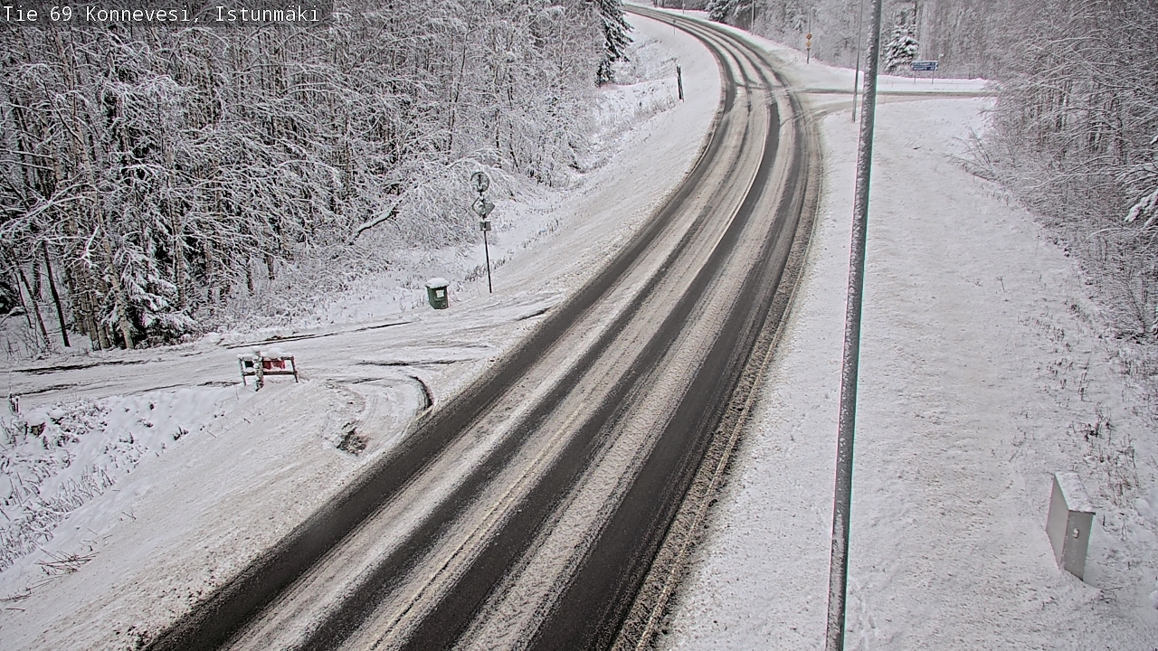Weather Camera Image Väg 69 Konnevesi, Istunmäki, Konnevesi, Keski-Suomi