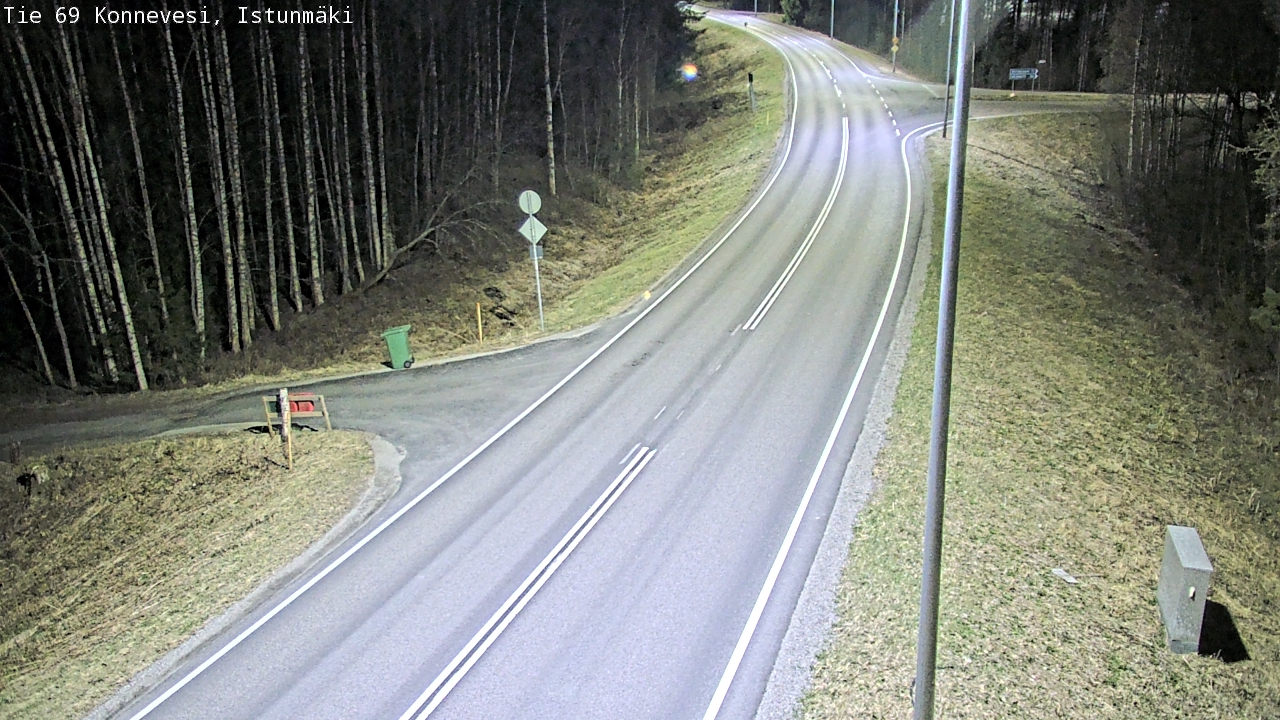 Weather Camera Image Väg 69 Konnevesi, Istunmäki, Konnevesi, Keski-Suomi
