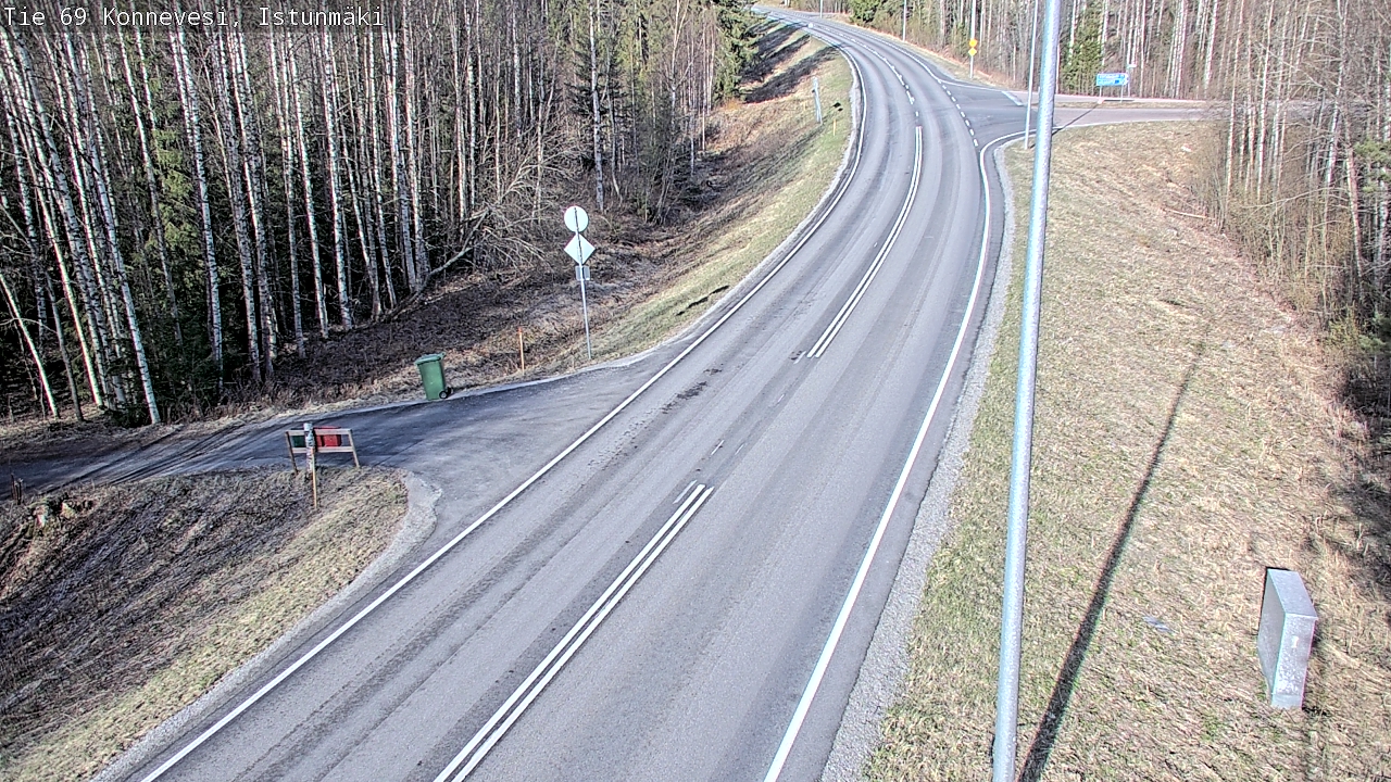 Weather Camera Image Väg 69 Konnevesi, Istunmäki, Konnevesi, Keski-Suomi