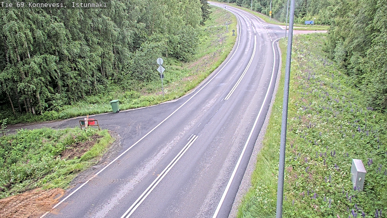 Weather Camera Image Road 69 Konnevesi, Istunmäki, Konnevesi, Keski-Suomi