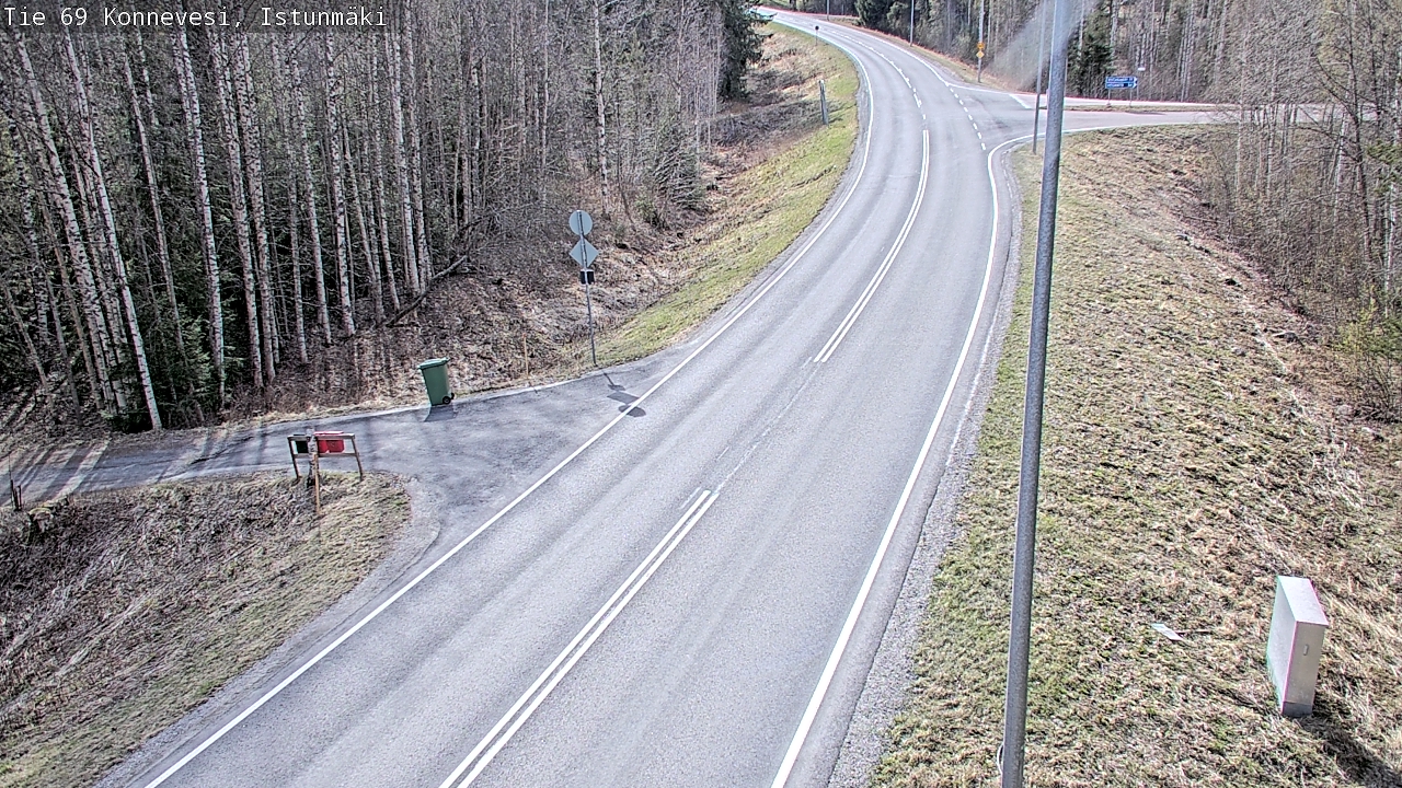 Weather Camera Image Väg 69 Konnevesi, Istunmäki, Konnevesi, Keski-Suomi