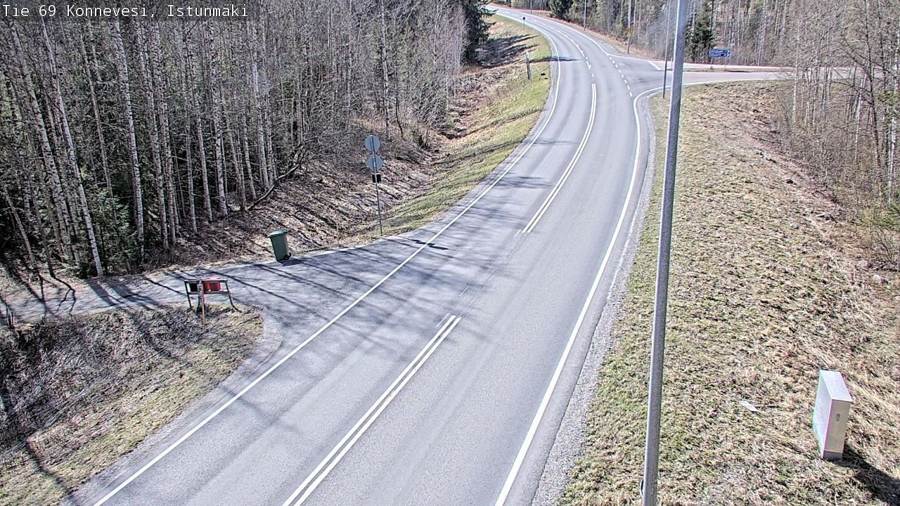 Weather Camera Image Väg 69 Konnevesi, Istunmäki, Konnevesi, Keski-Suomi