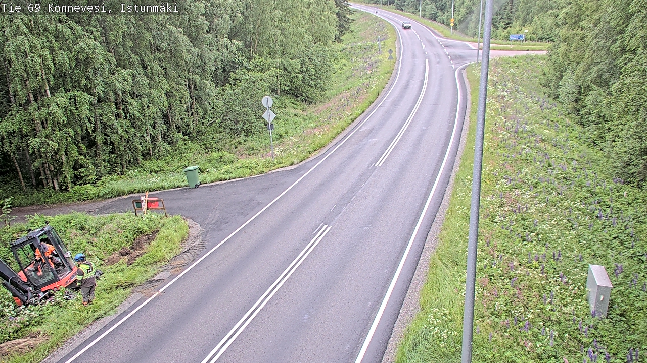 Weather Camera Image Road 69 Konnevesi, Istunmäki, Konnevesi, Keski-Suomi