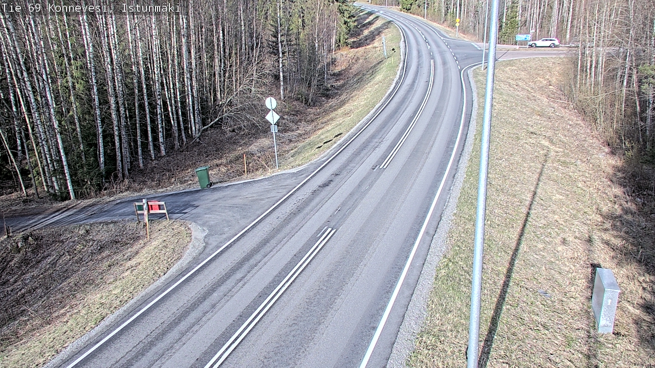 Weather Camera Image Väg 69 Konnevesi, Istunmäki, Konnevesi, Keski-Suomi