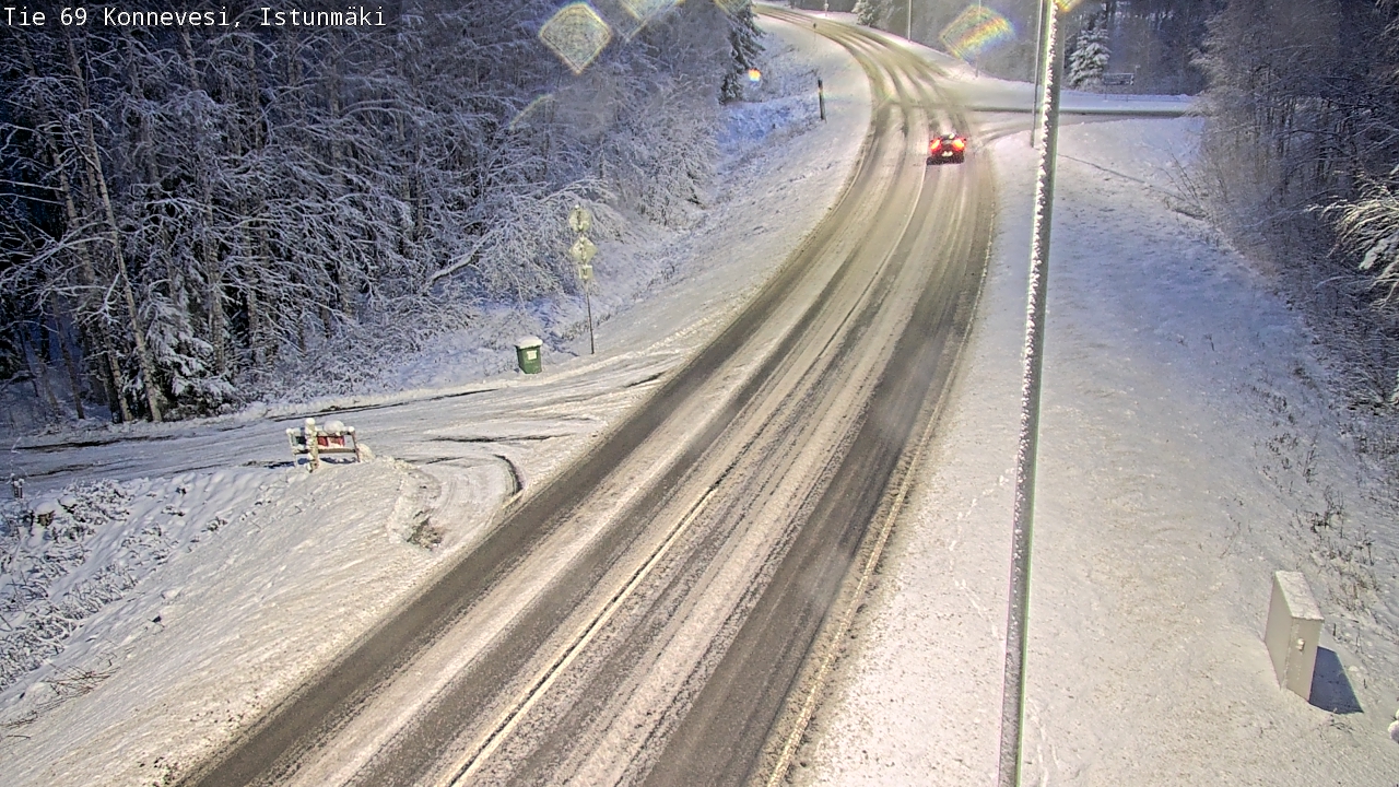 Weather Camera Image Väg 69 Konnevesi, Istunmäki, Konnevesi, Keski-Suomi