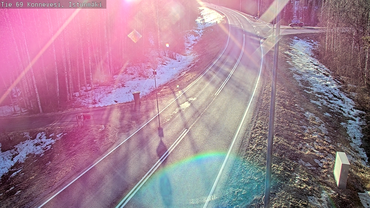 Weather Camera Image Väg 69 Konnevesi, Istunmäki, Konnevesi, Keski-Suomi