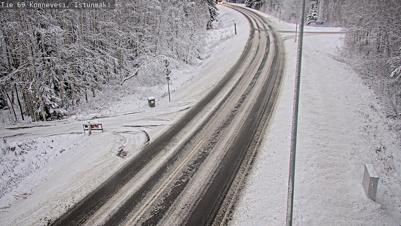Weather Camera Image Väg 69 Konnevesi, Istunmäki, Konnevesi, Keski-Suomi