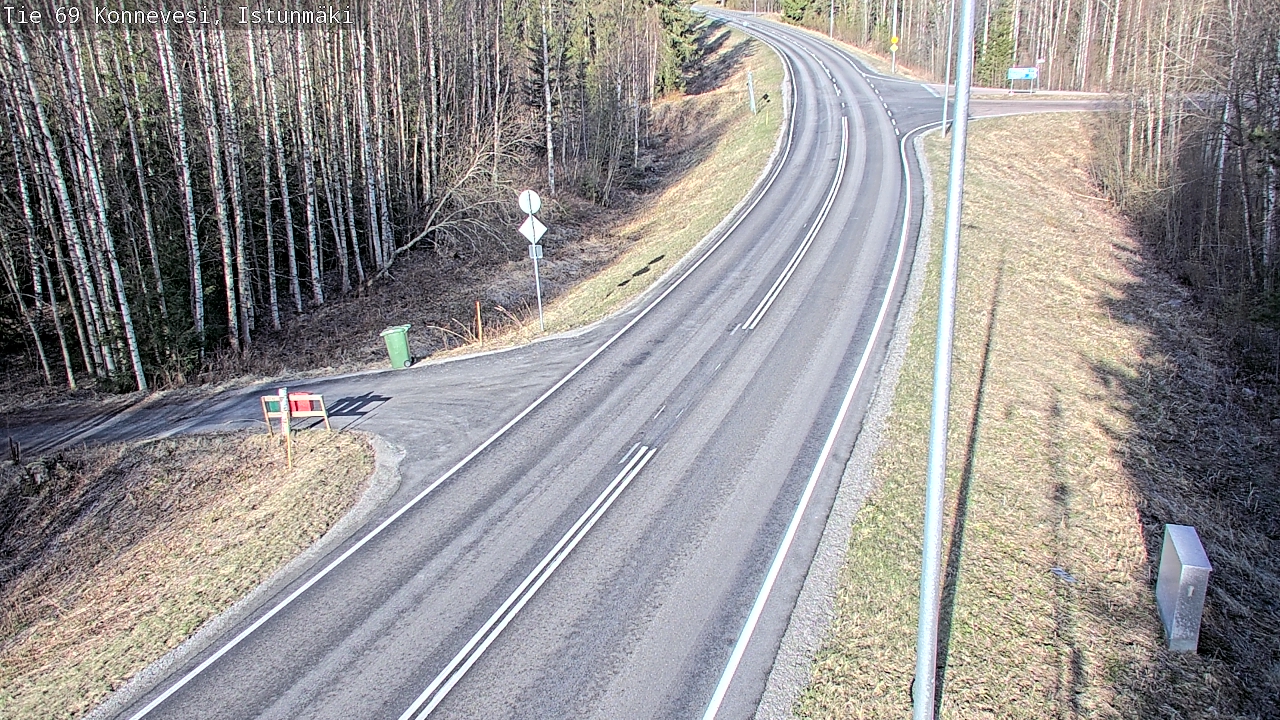 Weather Camera Image Väg 69 Konnevesi, Istunmäki, Konnevesi, Keski-Suomi