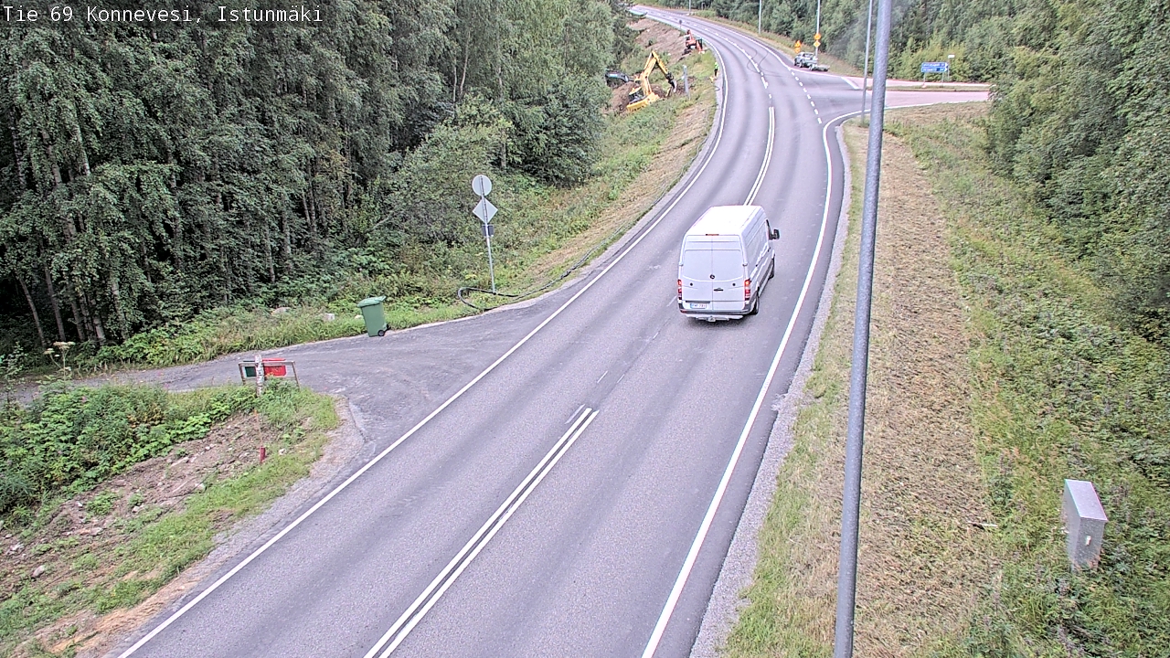 Weather Camera Image Road 69 Konnevesi, Istunmäki, Konnevesi, Keski-Suomi