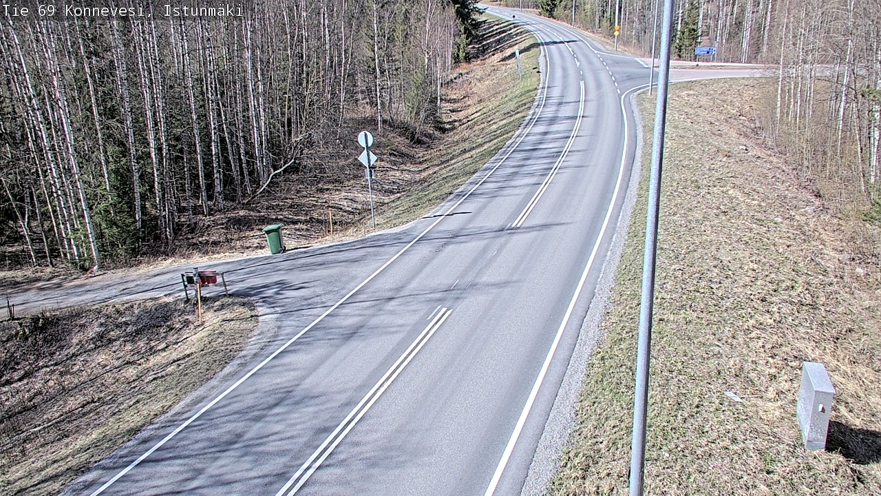 Weather Camera Image Väg 69 Konnevesi, Istunmäki, Konnevesi, Keski-Suomi
