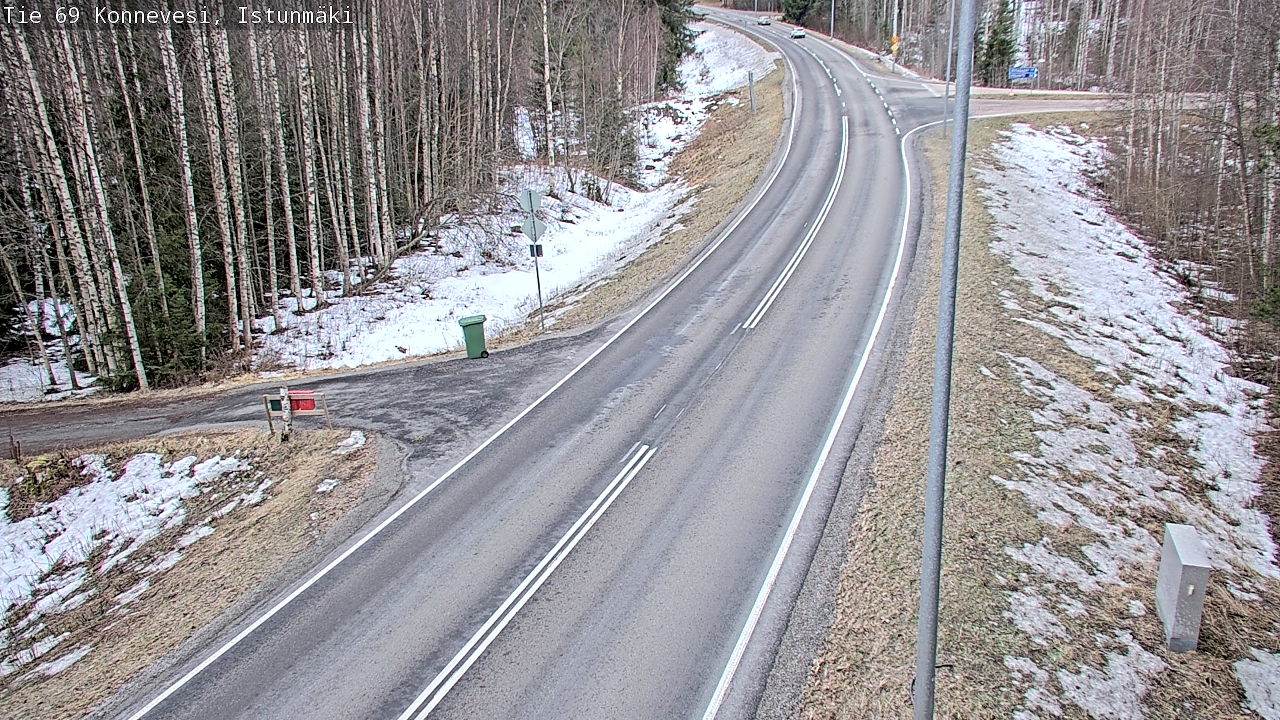 Weather Camera Image Väg 69 Konnevesi, Istunmäki, Konnevesi, Keski-Suomi