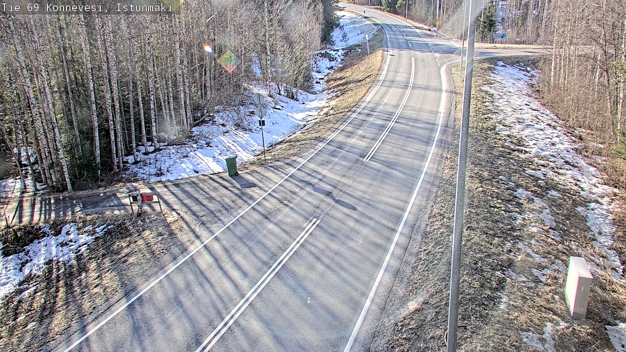 Weather Camera Image Väg 69 Konnevesi, Istunmäki, Konnevesi, Keski-Suomi