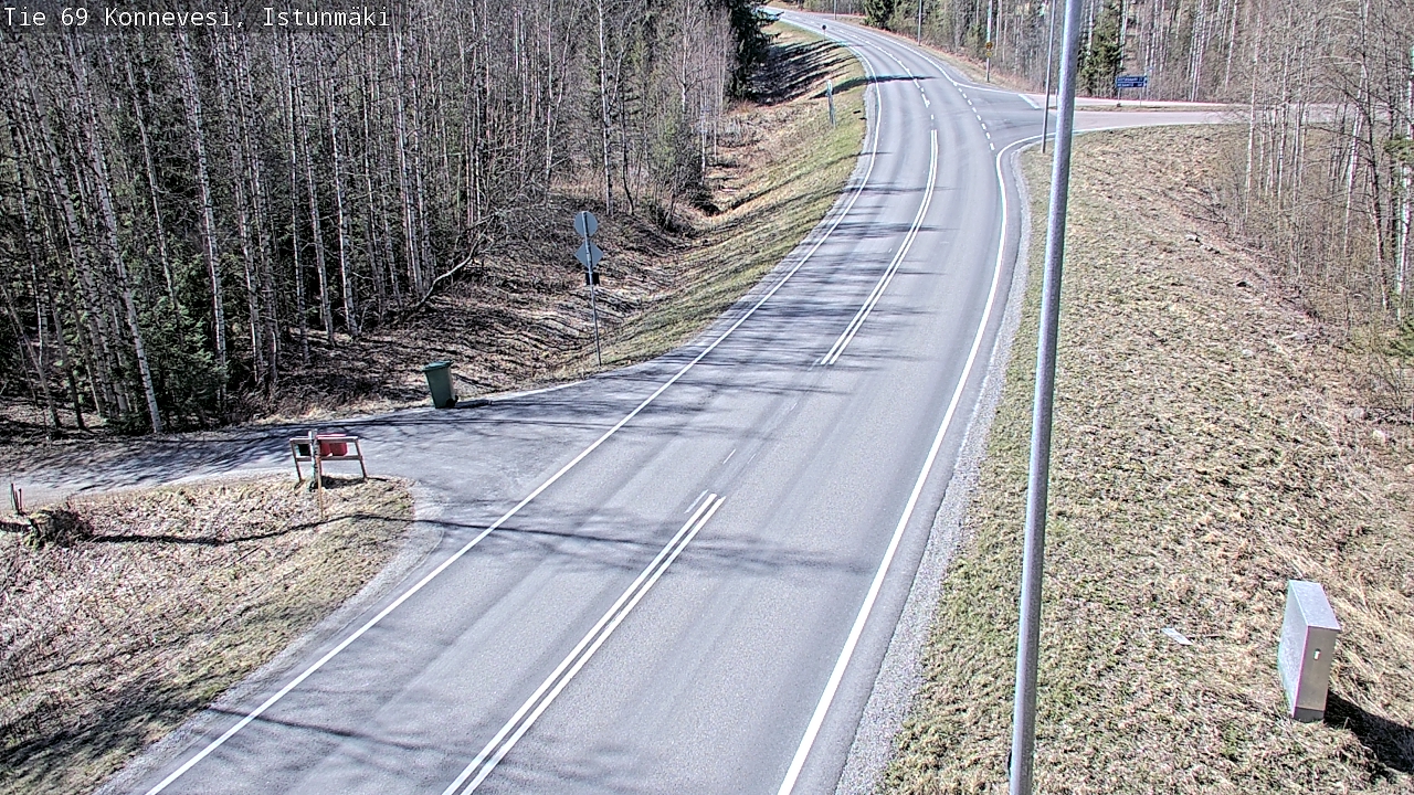 Weather Camera Image Väg 69 Konnevesi, Istunmäki, Konnevesi, Keski-Suomi