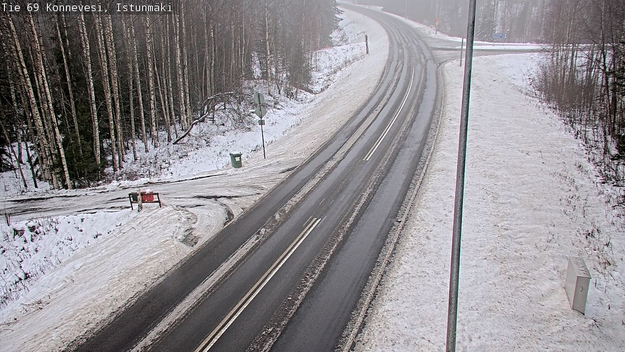 Weather Camera Image Väg 69 Konnevesi, Istunmäki, Konnevesi, Keski-Suomi
