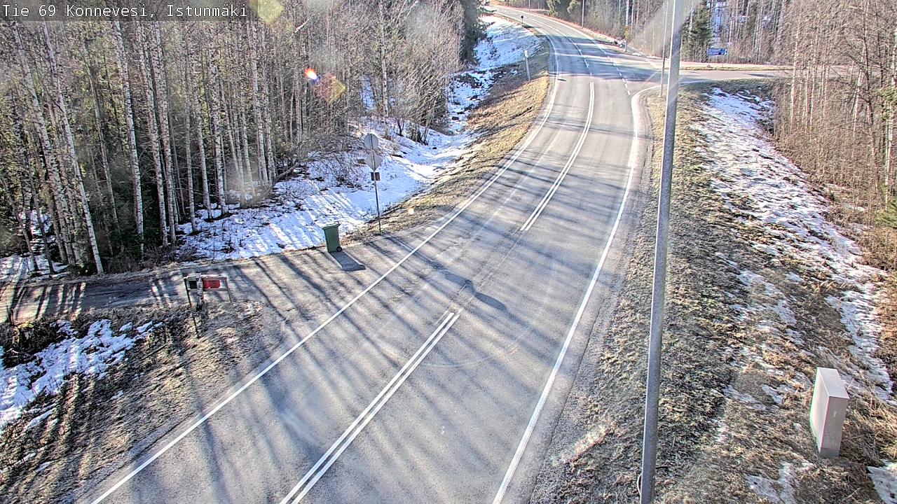 Weather Camera Image Väg 69 Konnevesi, Istunmäki, Konnevesi, Keski-Suomi