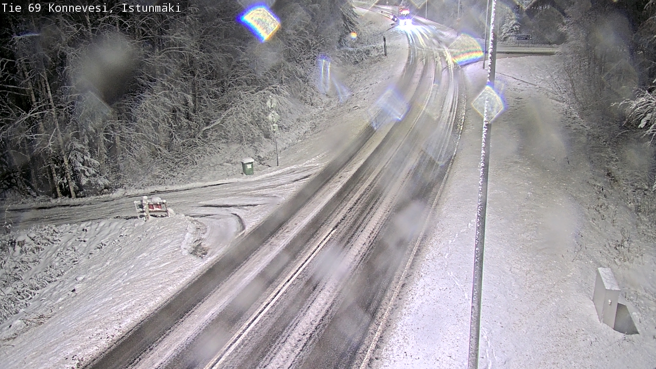 Weather Camera Image Väg 69 Konnevesi, Istunmäki, Konnevesi, Keski-Suomi