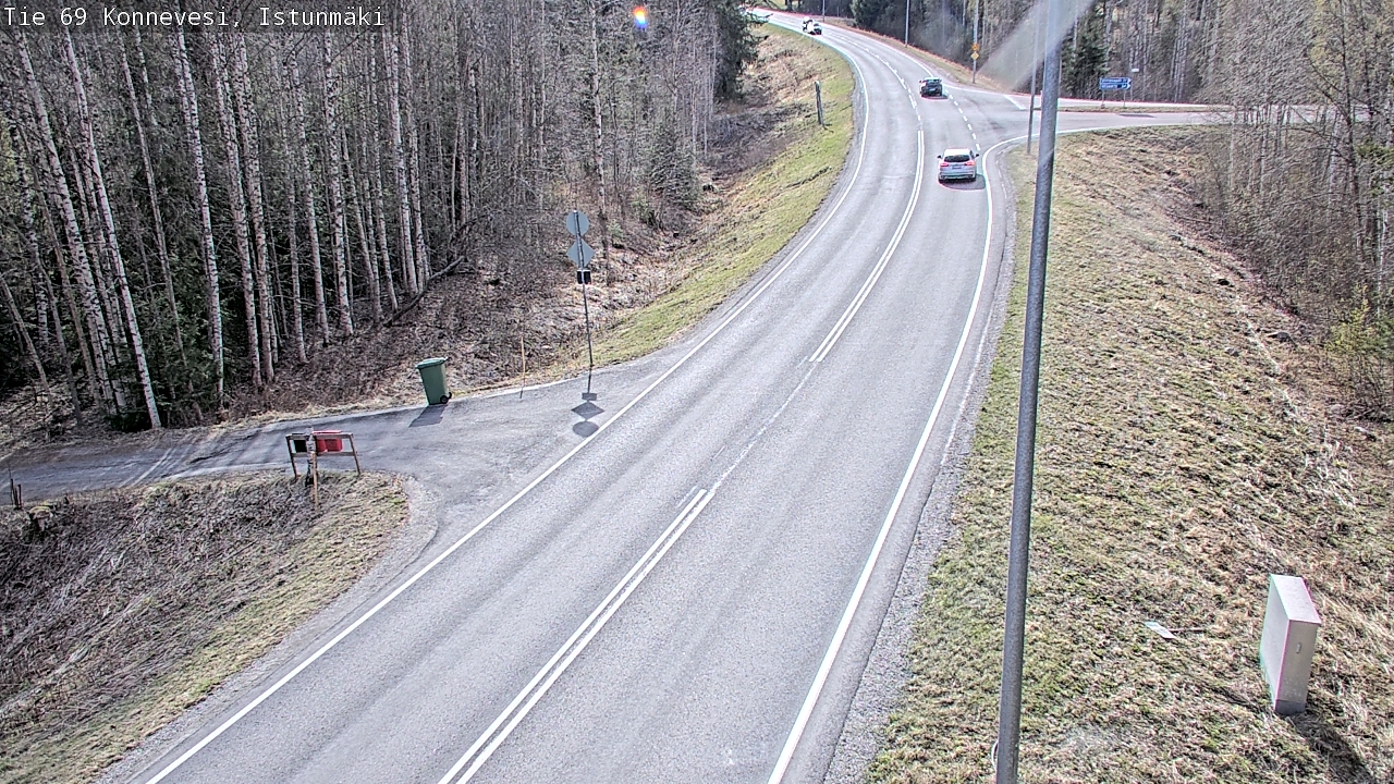 Weather Camera Image Väg 69 Konnevesi, Istunmäki, Konnevesi, Keski-Suomi