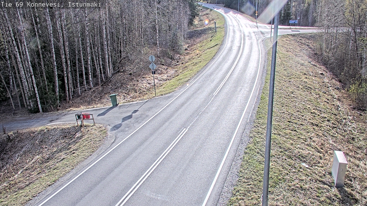 Weather Camera Image Väg 69 Konnevesi, Istunmäki, Konnevesi, Keski-Suomi