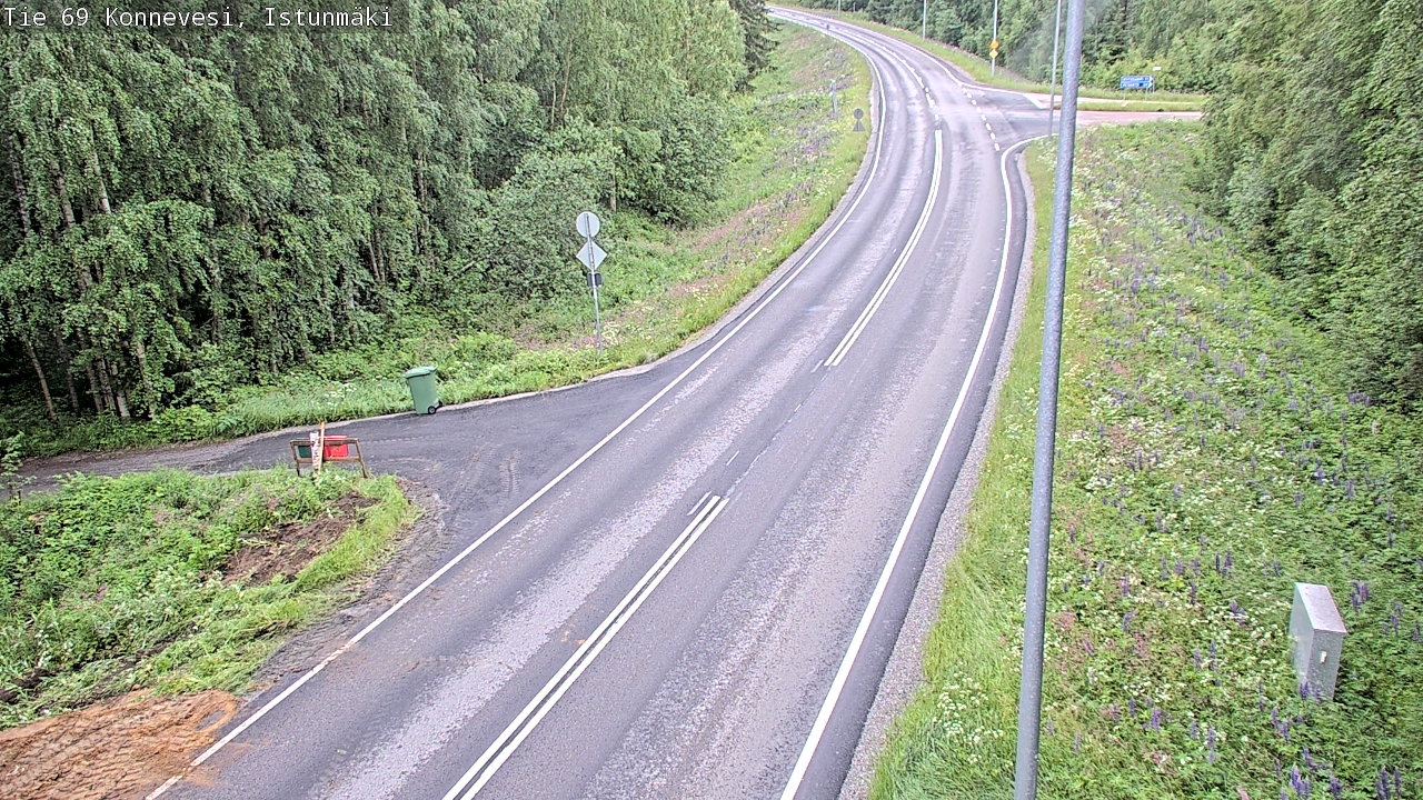 Weather Camera Image Road 69 Konnevesi, Istunmäki, Konnevesi, Keski-Suomi