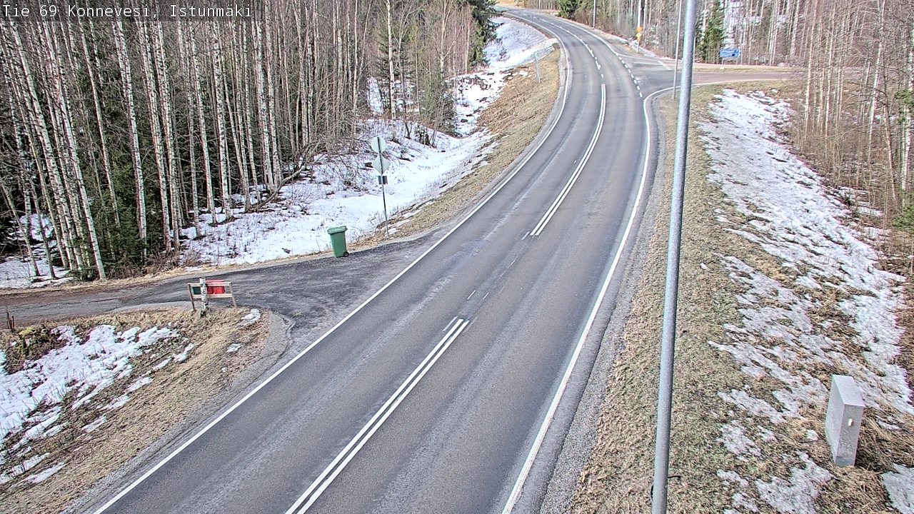 Weather Camera Image Väg 69 Konnevesi, Istunmäki, Konnevesi, Keski-Suomi