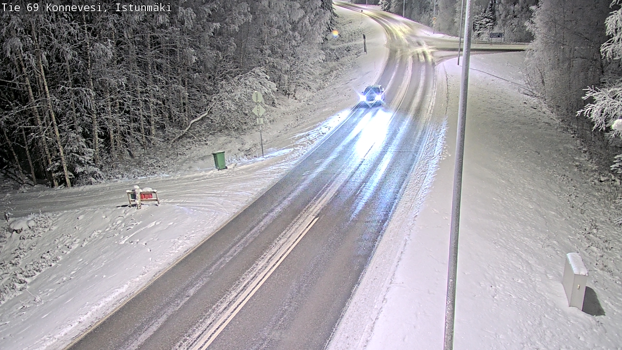 Weather Camera Image Road 69 Konnevesi, Istunmäki, Konnevesi, Keski-Suomi