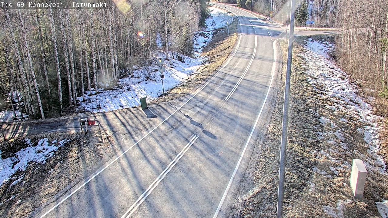 Weather Camera Image Väg 69 Konnevesi, Istunmäki, Konnevesi, Keski-Suomi