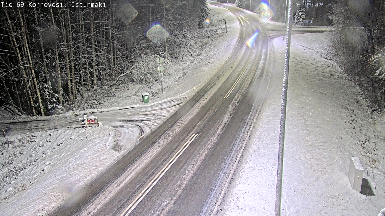 Weather Camera Image Väg 69 Konnevesi, Istunmäki, Konnevesi, Keski-Suomi