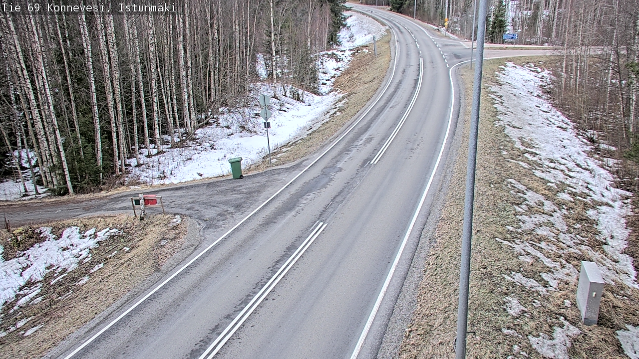 Weather Camera Image Väg 69 Konnevesi, Istunmäki, Konnevesi, Keski-Suomi