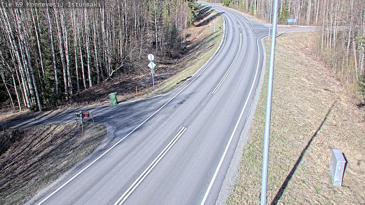 Weather Camera Image Väg 69 Konnevesi, Istunmäki, Konnevesi, Keski-Suomi