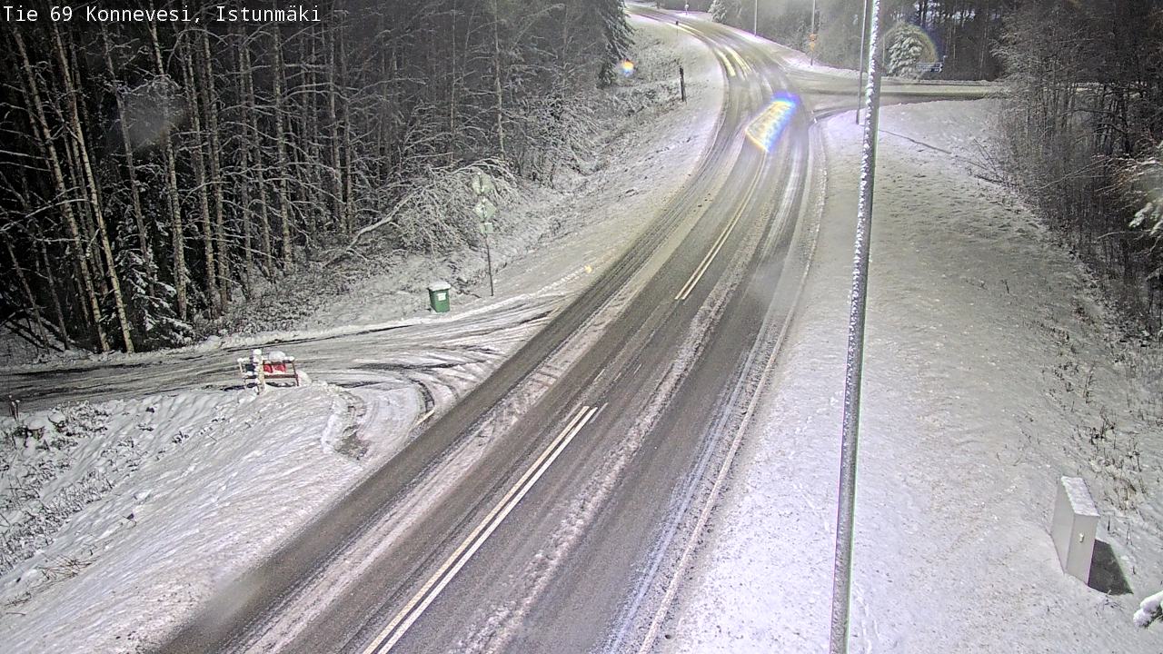Weather Camera Image Väg 69 Konnevesi, Istunmäki, Konnevesi, Keski-Suomi