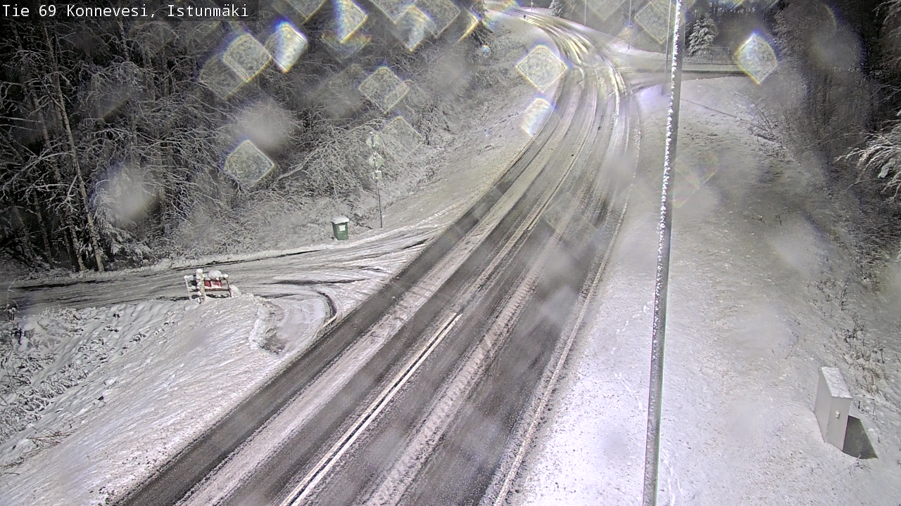 Weather Camera Image Väg 69 Konnevesi, Istunmäki, Konnevesi, Keski-Suomi