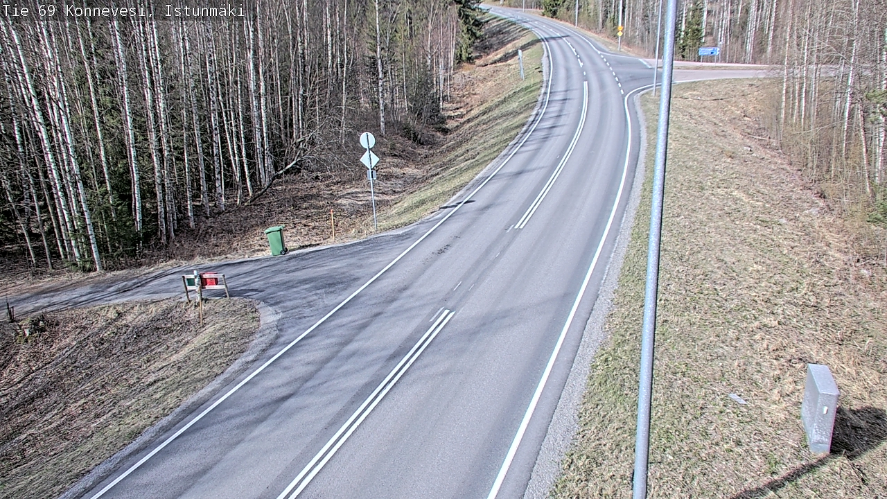 Weather Camera Image Väg 69 Konnevesi, Istunmäki, Konnevesi, Keski-Suomi