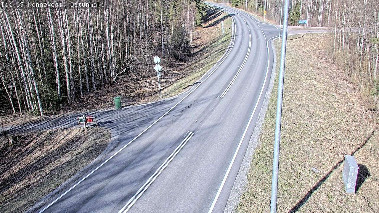 Weather Camera Image Väg 69 Konnevesi, Istunmäki, Konnevesi, Keski-Suomi