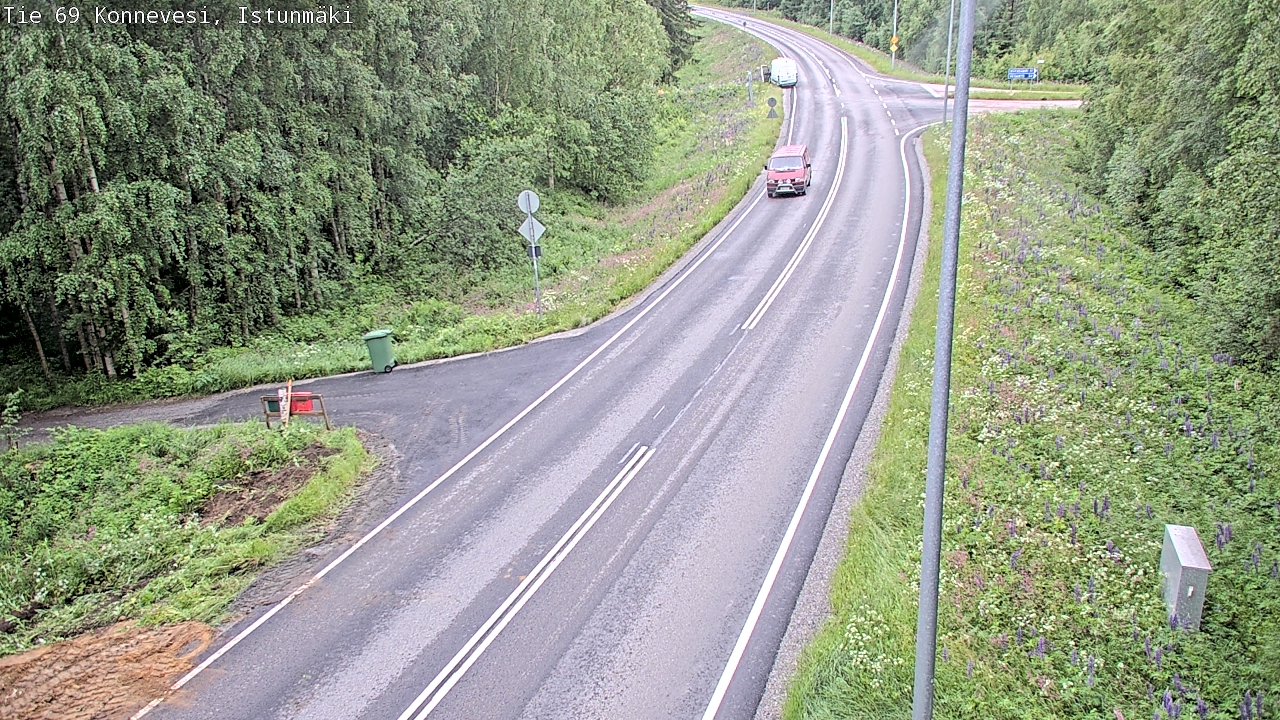Weather Camera Image Väg 69 Konnevesi, Istunmäki, Konnevesi, Keski-Suomi