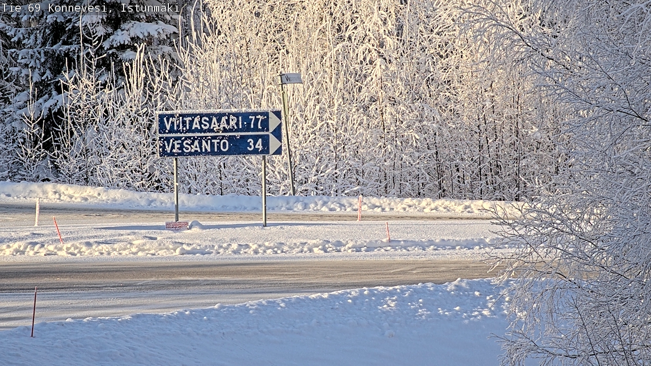 Weather Camera Image Road 69 Konnevesi, Istunmäki, Konnevesi, Keski-Suomi