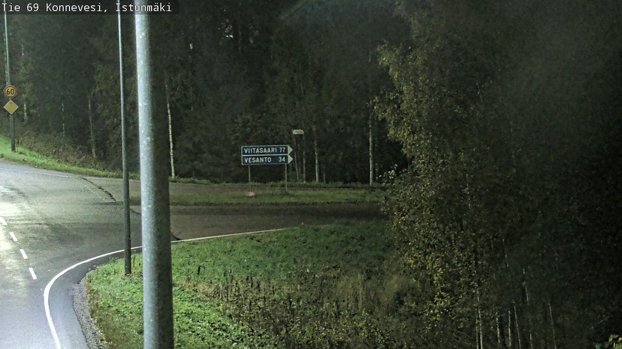 Weather Camera Image Road 69 Konnevesi, Istunmäki, Konnevesi, Keski-Suomi