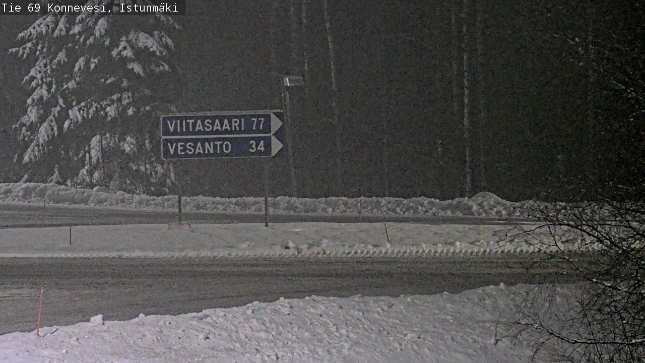 Weather Camera Image Väg 69 Konnevesi, Istunmäki, Konnevesi, Keski-Suomi
